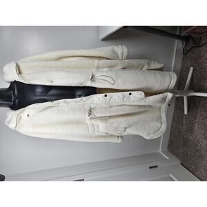 LIVI For Lane Bryant Cream Teddy Plush  Sherpa Style Jacket